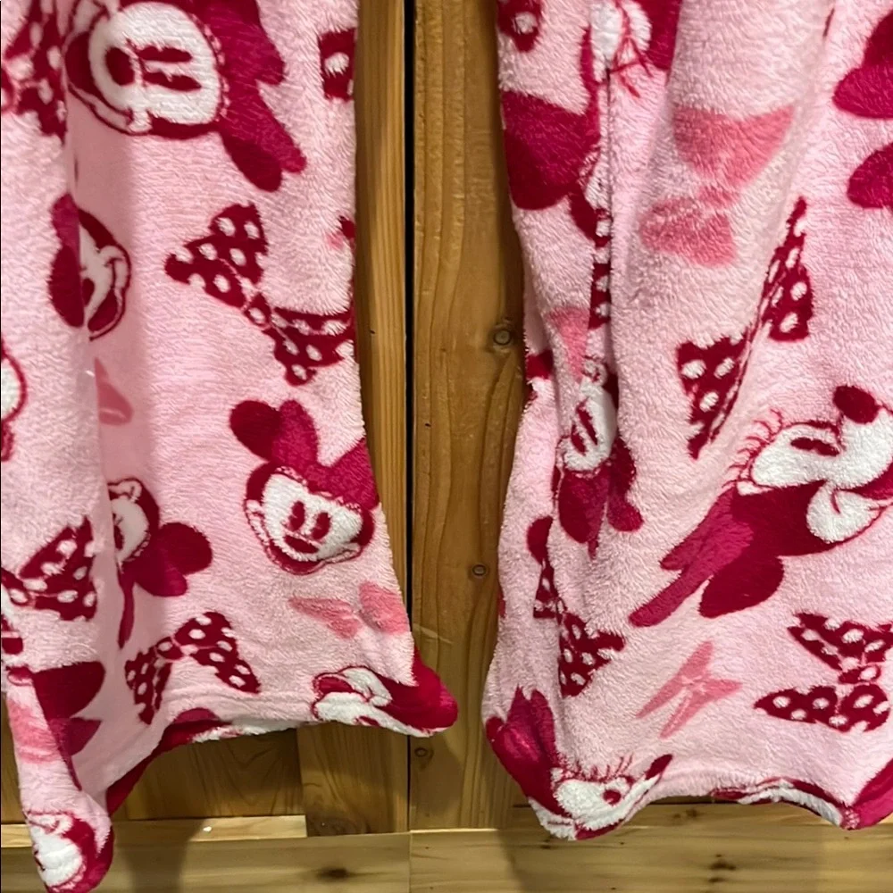 Disney Minnie Mouse Pink Fleece Pajama Pants - Picture 4 of 7